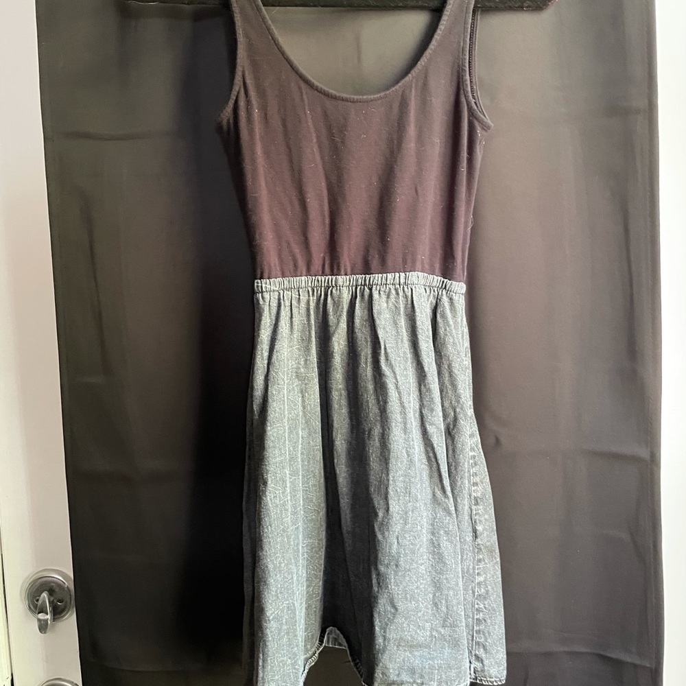 Wash off H&M black denim dress